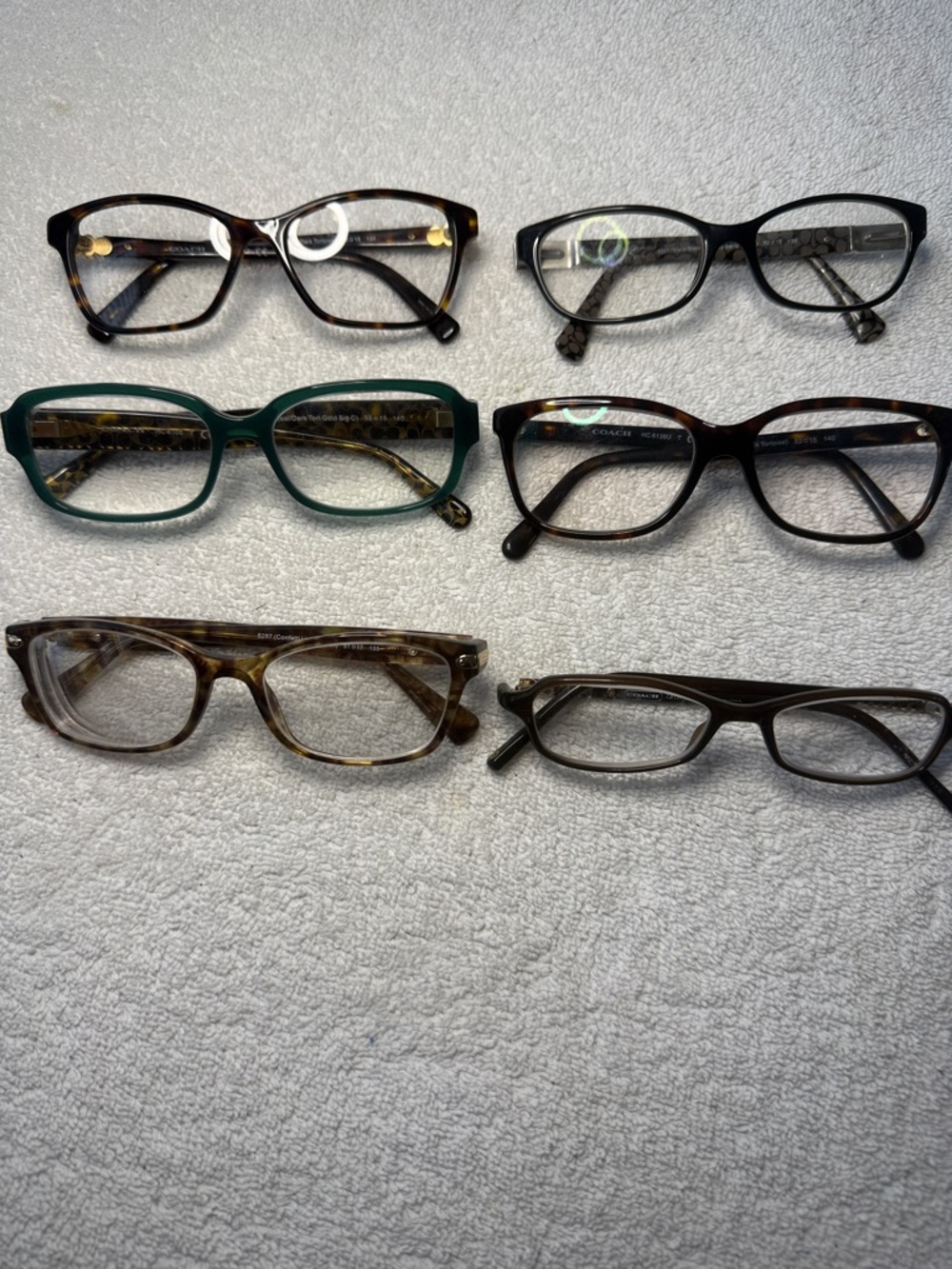 6 pair of COACH Eyeglasses/Sunglasses designer FRAMES ONLY - Picture 1 of 16